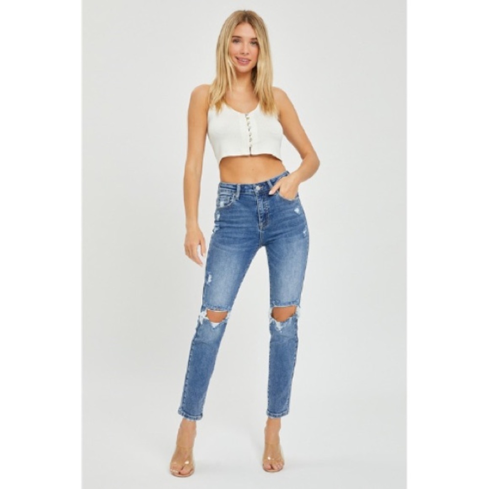 NWT - HIGH RISE SKINNY RISEN DENIM JEANS SIZE 11/30